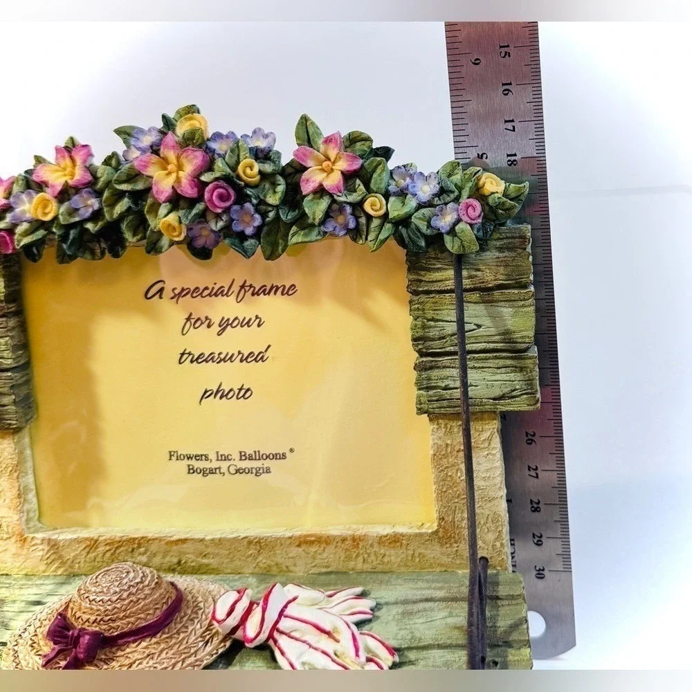 Burton Picture Frame Garden Bench Floral Home Decor Multicolor‎ 4x6 Gift